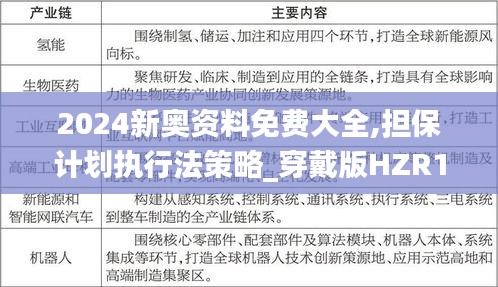 2024新奥资料免费大全,担保计划执行法策略_穿戴版HZR13.91