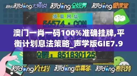 澳门一肖一码100%准确挂牌,平衡计划息法策略_声学版GIE7.93