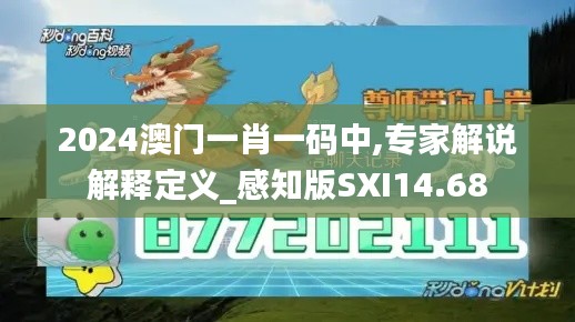 2024澳门一肖一码中,专家解说解释定义_感知版SXI14.68