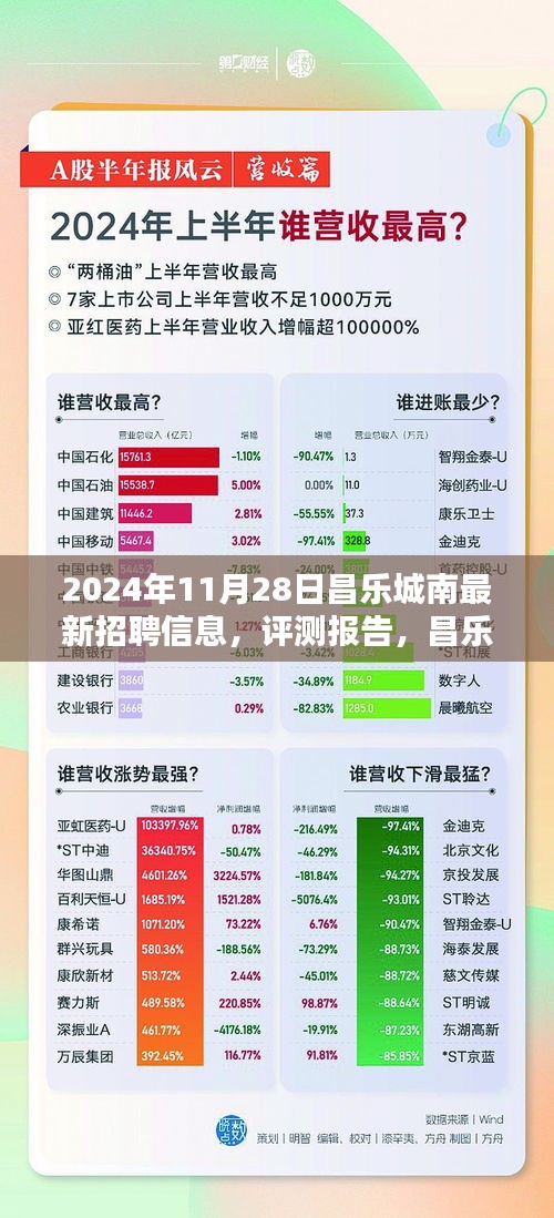 昌乐城南地区最新招聘信息及评测报告（2024年11月版）