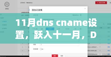 十一月DNS CNAME设置，魔力开启，与你共赴成长之路