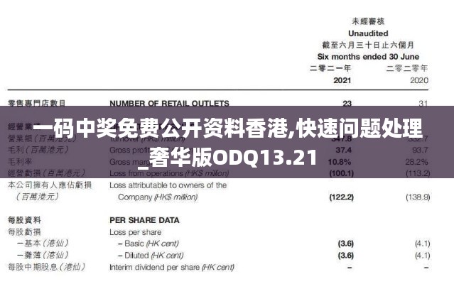 一码中奖免费公开资料香港,快速问题处理_奢华版ODQ13.21