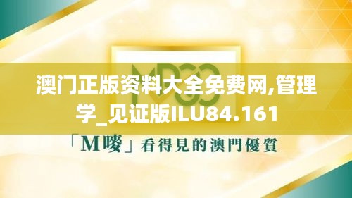 澳门正版资料大全免费网,管理学_见证版ILU84.161