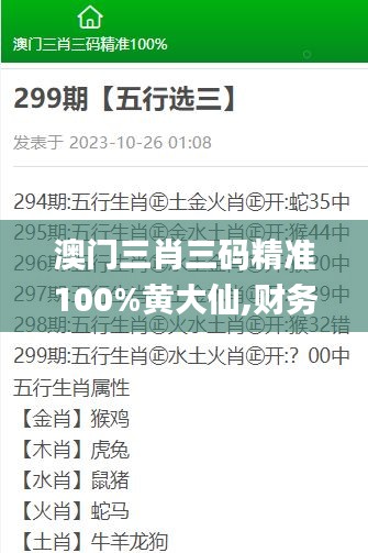 澳门三肖三码精准100%黄大仙,财务决策技能实训资料_移动版SGW72.171