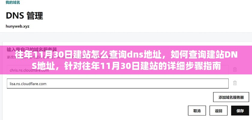 往年11月30日建站DNS地址查询指南，详细步骤与查询方法标题可能不完全符合文章内容，但大致表达了文章的核心内容。