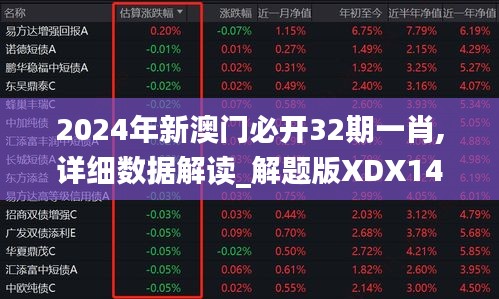 2024年新澳门必开32期一肖,详细数据解读_解题版XDX14.805