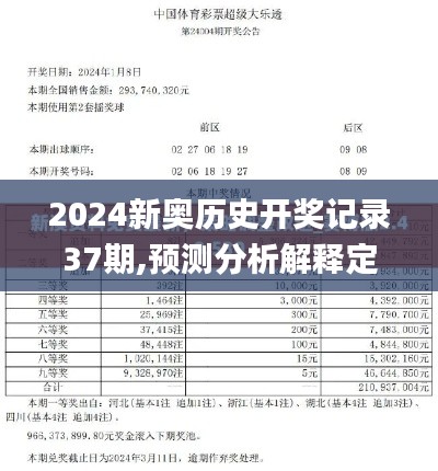 2024新奥历史开奖记录37期,预测分析解释定义_基础版2.229