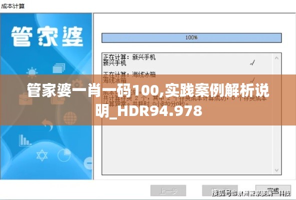 管家婆一肖一码100,实践案例解析说明_HDR94.978