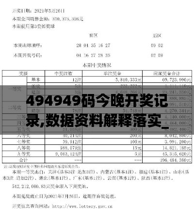 494949码今晚开奖记录,数据资料解释落实_优选版61.239