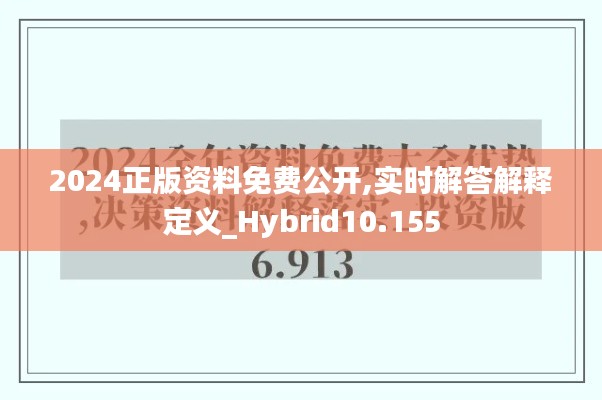 2024正版资料免费公开,实时解答解释定义_Hybrid10.155