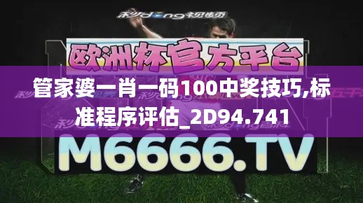 管家婆一肖一码100中奖技巧,标准程序评估_2D94.741