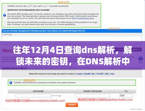 DNS解析之旅，探寻未来密钥，解锁自信与成就感的魔法时刻