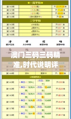 澳门三码三码精准,时代说明评估_Essential2.700