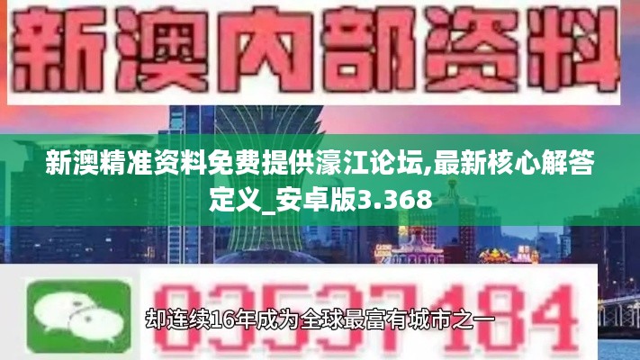 新澳精准资料免费提供濠江论坛,最新核心解答定义_安卓版3.368