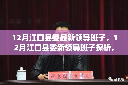 深度洞察，江口县委新领导班子的多元视角与探析报告