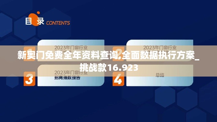 新奥门免费全年资料查询,全面数据执行方案_挑战款16.923