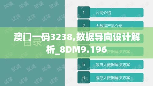 澳门一码3238,数据导向设计解析_8DM9.196