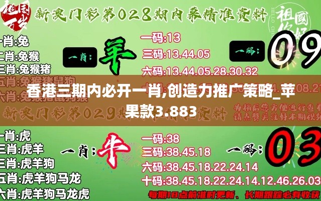 香港三期内必开一肖,创造力推广策略_苹果款3.883