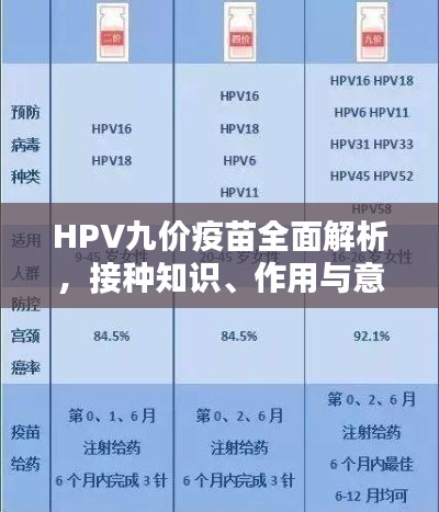 HPV九价疫苗全面解析，接种知识、作用与意义深度报道