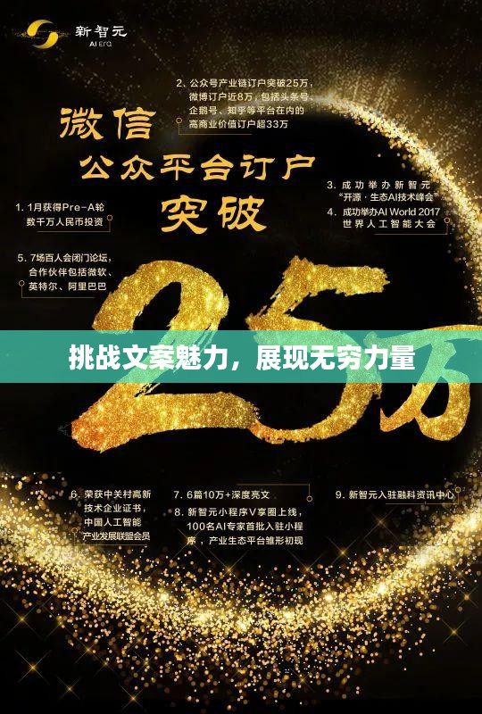挑战文案魅力，展现无穷力量