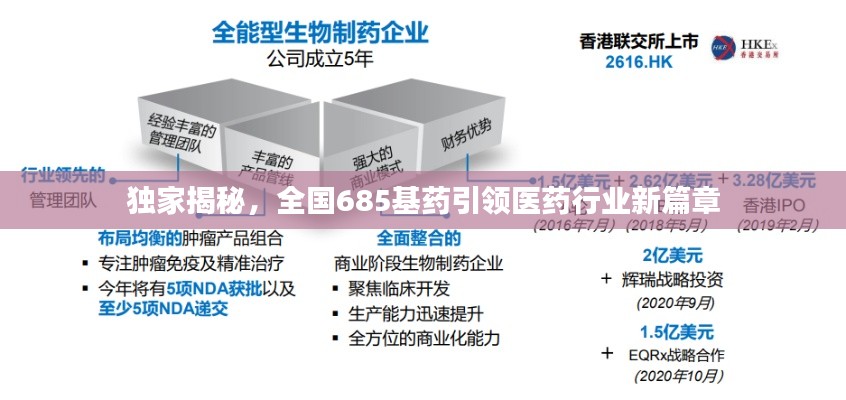 独家揭秘，全国685基药引领医药行业新篇章